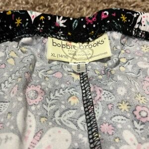 Bobbie Brooks Girls' Floral Pajama Pants - Pink, White, Black